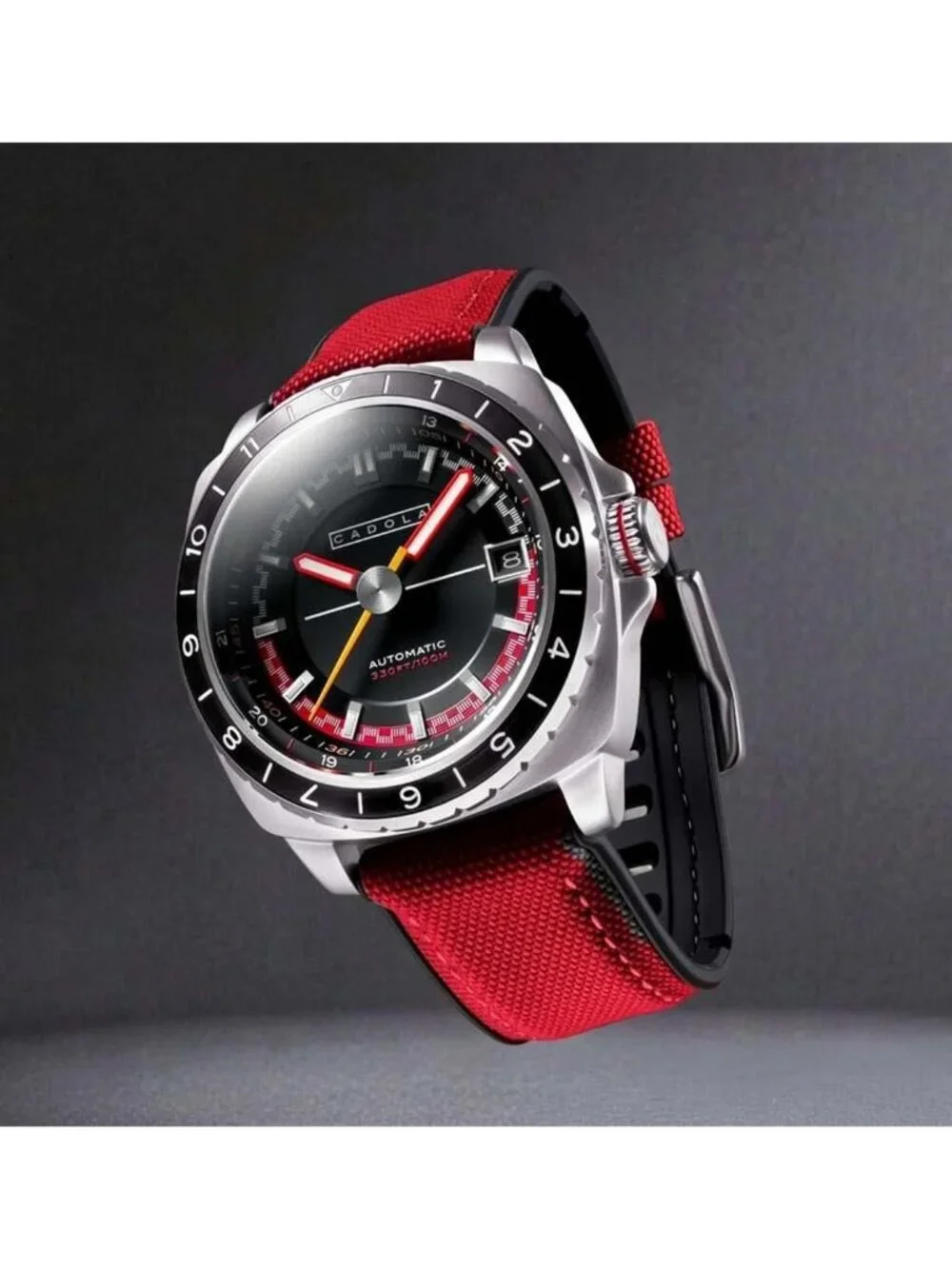 NWT Cadola Overdrive Automatic Black Dial Men's Watch